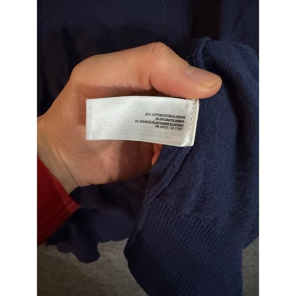 Old Navy Navy Blue Crew Neck Button Front Cardigan Sweater M - Picture 4 of 7